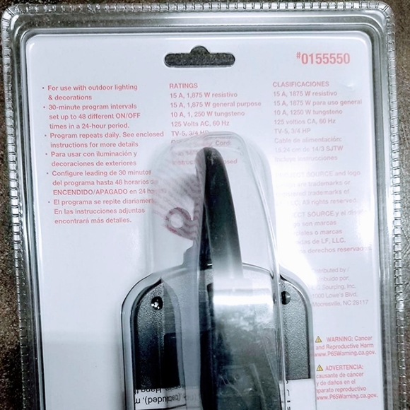 Project Source 2-Outlet Plug-In Lighting Timer - Picture 4 of 6